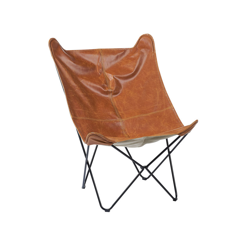 Drancy Upholstered Accent Chair, Brown
