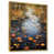 Toile avec cadre flottant or