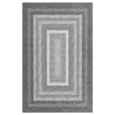 Machine Washable Entryway Rugs Braided Printed Stain Resistant Soft Floor Mat Non-Slip Indoor Farmhouse Throw Carpet for Bathroom