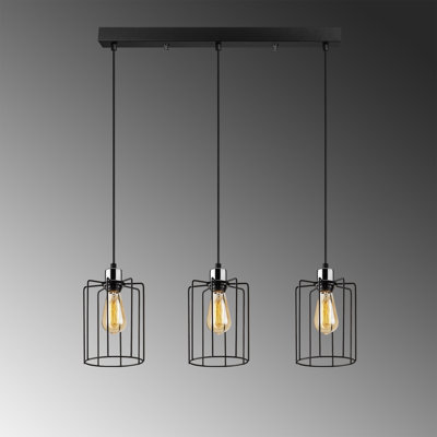 3 - Light Black Kitchen Island Pendant