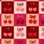 Papier peint auto-adhésif à carreaux roses et cerises à carreaux sans contact-1602446558