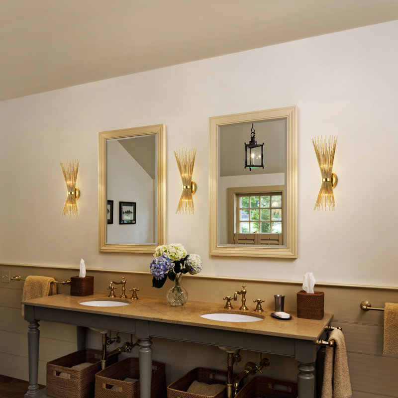 Wallchiere;Candle Wall Light, Gold, Gold