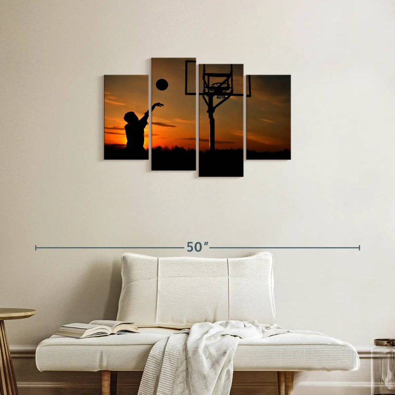 Ballon de basketball Sirci Sunset, H 22 po x l 36 po