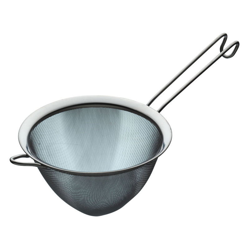 Stainless Steel Fine Mesh Conical Sieve, 15 cm
