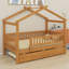 Lit en bois avec couchette-1076371909