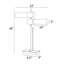 Lampe de bureau chromée 28 po Ailin