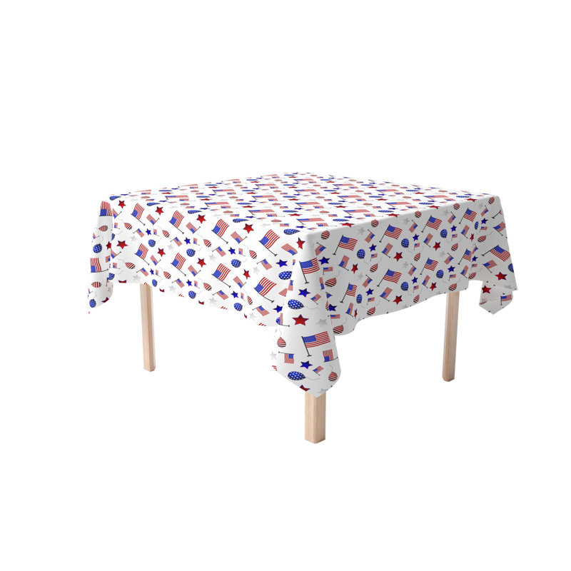 Ursae Geometric Independence Day Tablecloth, 90" x 90"