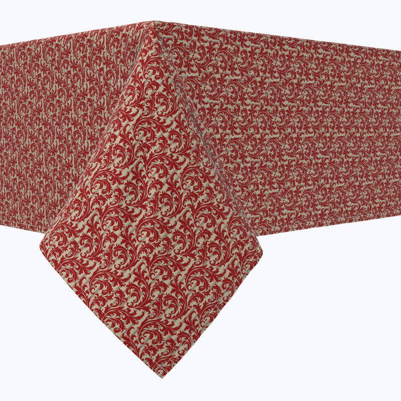 Rectangular Tablecloth, 100% Cotton, Floral 158, 104" x 60"
