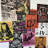 Rock and Roll Wall Decals Set of 20, Vintage American Music Stickers with Guitars, Vinyl Records and Concert Posters for Bedrooms and Creative Spaces