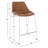 Chaliah Upholstered Faux Leather Counter Stool with Stainless Steel Frame-1648794933-1686811672