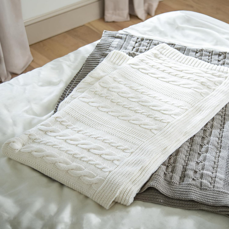 Delara Throw Blanket Organic 100% Cotton Throw