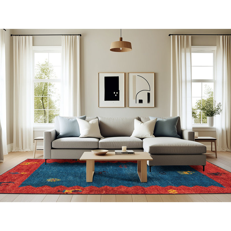 Abstract Indoor Rug, Rectangle 6' x 9'