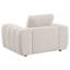 Chaise d'appoint rembourrée en chenille Bantry ivoire-1680223840