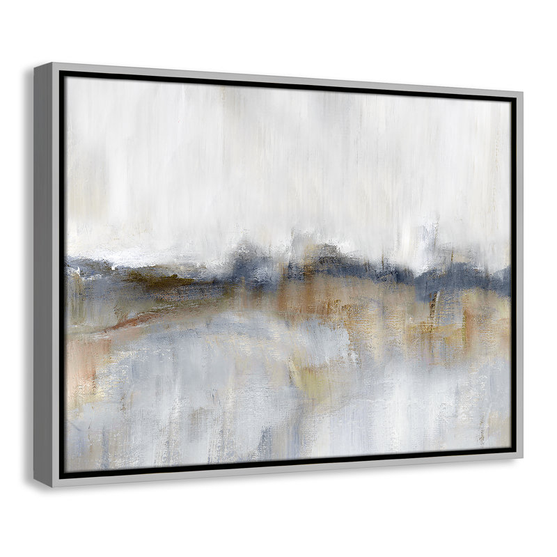 Autumnal Tide by Nan - Floater Frame Print on Canvas, 19.5" H x 25.5" W, Silver