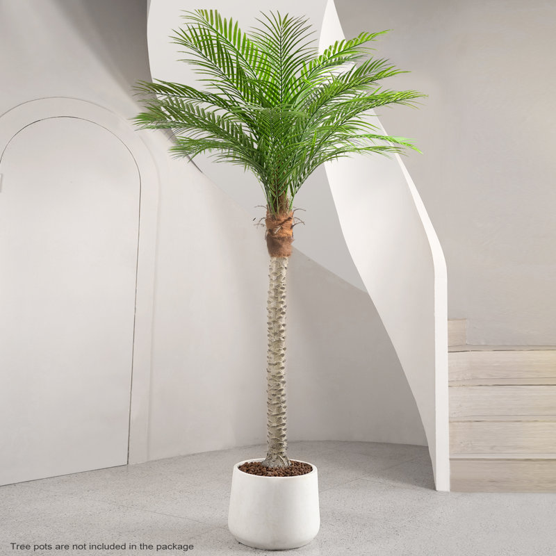 Artificial Palm Tree In A Pot, 94.5" H x 49.2" W x 49.2" D