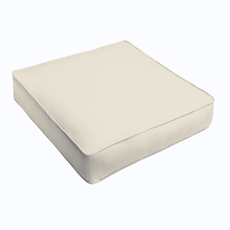 Coussin de siège intérieur / extérieur, L 25 po x P 23 po, Poly Solid - Natural