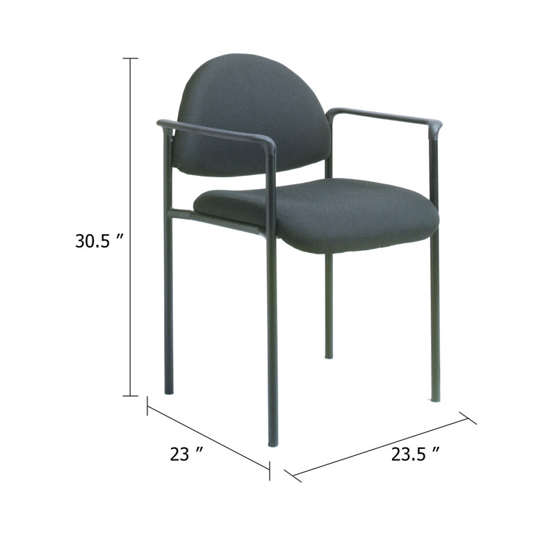 Chaise empilable Wade Diamond, casquette moulée, siège en cascade, crêpe noire