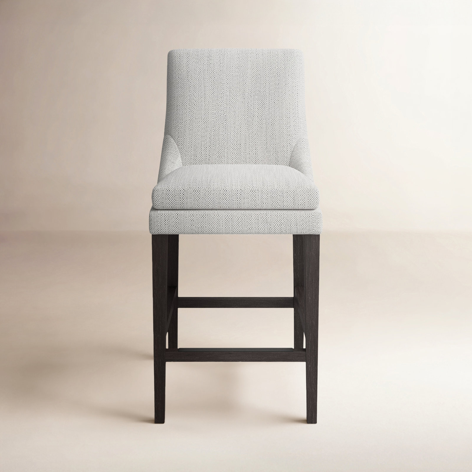 Niara Upholstered Counter & Bar Stool, Counter Stool (26” Seat Height), Prestige Ivory Basketweave