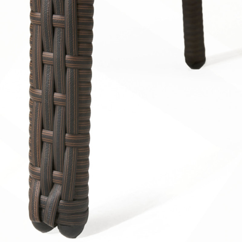 Chaises d'extérieur en osier, 4 pièces