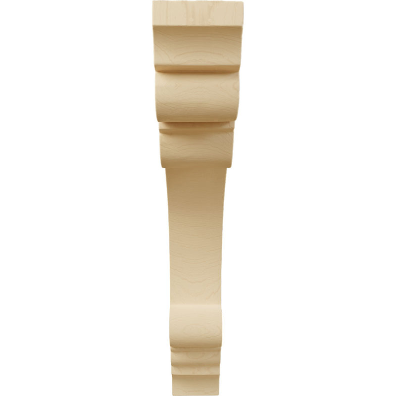 Corbeau Ellis Wood, H 9 po x l 1,5 po x P 7,5 po, Érable