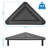 Mount-It! Height Adjustable Corner Monitor Stand, Screen Riser, Ergonomic Space Saving Design, Black