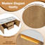 Ensemble de meuble-lavabo mural moderne 60 po avec lavabo SMC intégré et tiroirs de rangement séparés