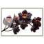 «Dark Orchid II Shadowbox», reproduction d'art mural par Notoriart, cadre blond, 54 x 36-135747217-135747225
