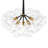 Meyana 6 - Light Bubble Hammered Patterned Glass Cluster Chandelier-114498892