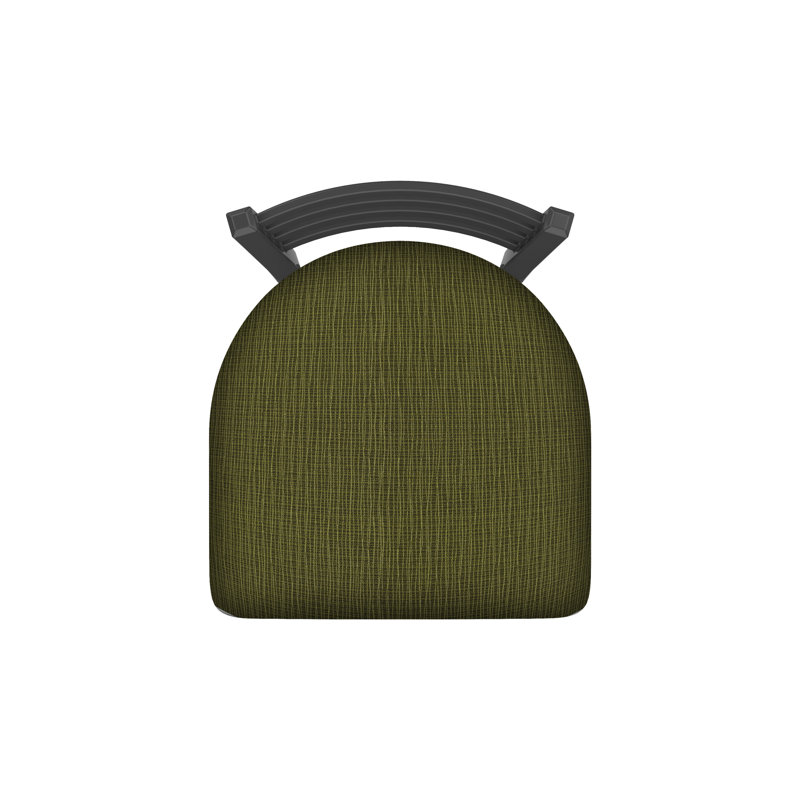 400 Jackie Chair, Pewter, Fabric-Graph Parrot