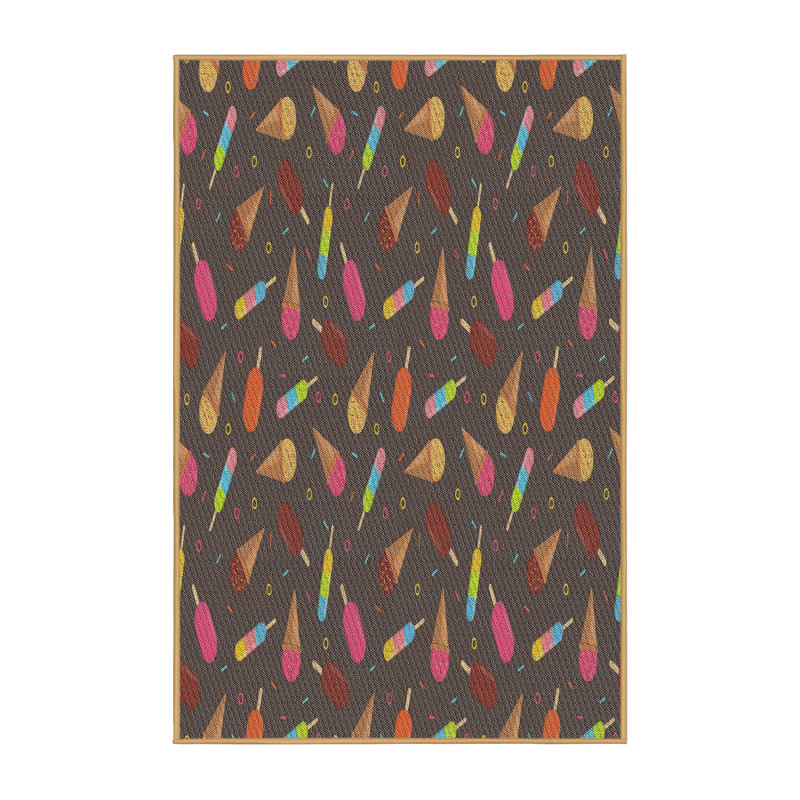 Ikat Indoor Rug, Rectangle 5' x 7'