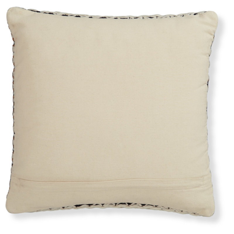 Nealington 20" Square Wool and Jute Striped Pillow