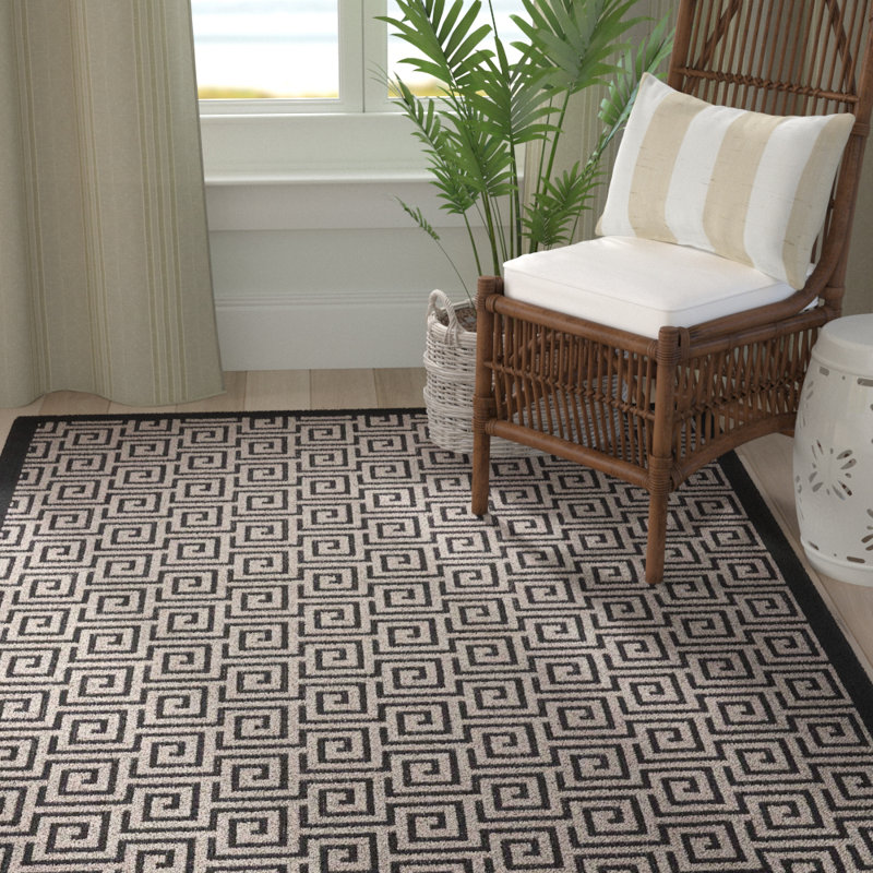 Kennett Geometric Indoor / Outdoor Rug, Rectangle 12' x 15'