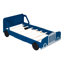 Lit plateforme simple avec roues bleues et structure solide - offre une base solide, une installation confortable et une expérience de sommeil