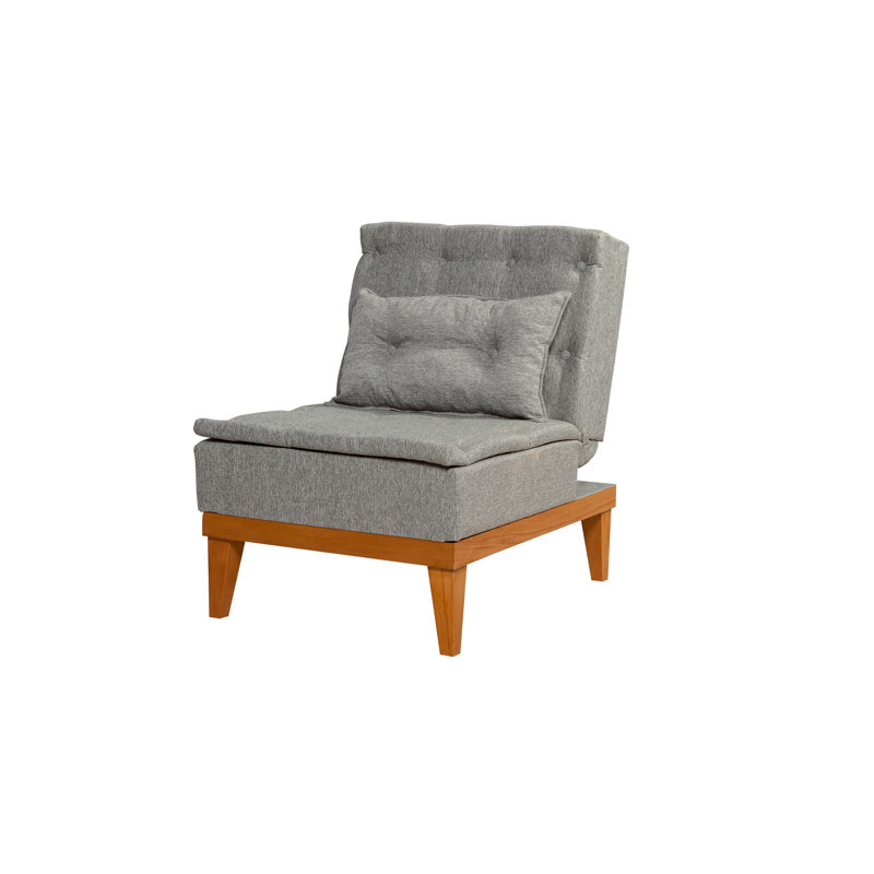 Fauteuil demi-tonneau l 23,62 po Cabrera, Gris foncé