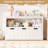 Bayze Bookcase with Removable Drawers, White-1057953800