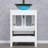 60'' Double Bathroom Vanity with Manufactured Wood Top, Glass Vessel Sink, Faucet, Drain-712803648-712803678