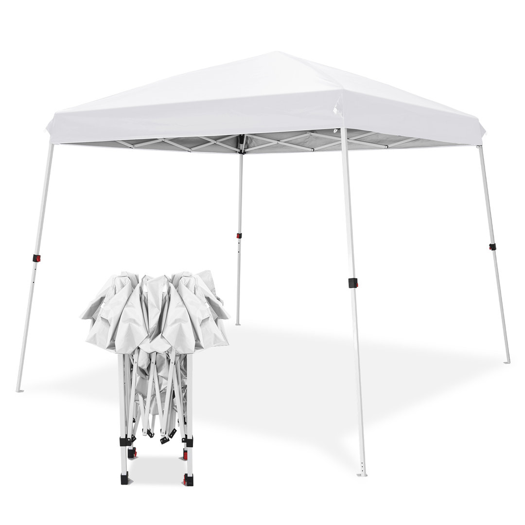 10 Ft. W X 10 Ft. D Pop Up Slant Leg Canopy COOS BAY Roof