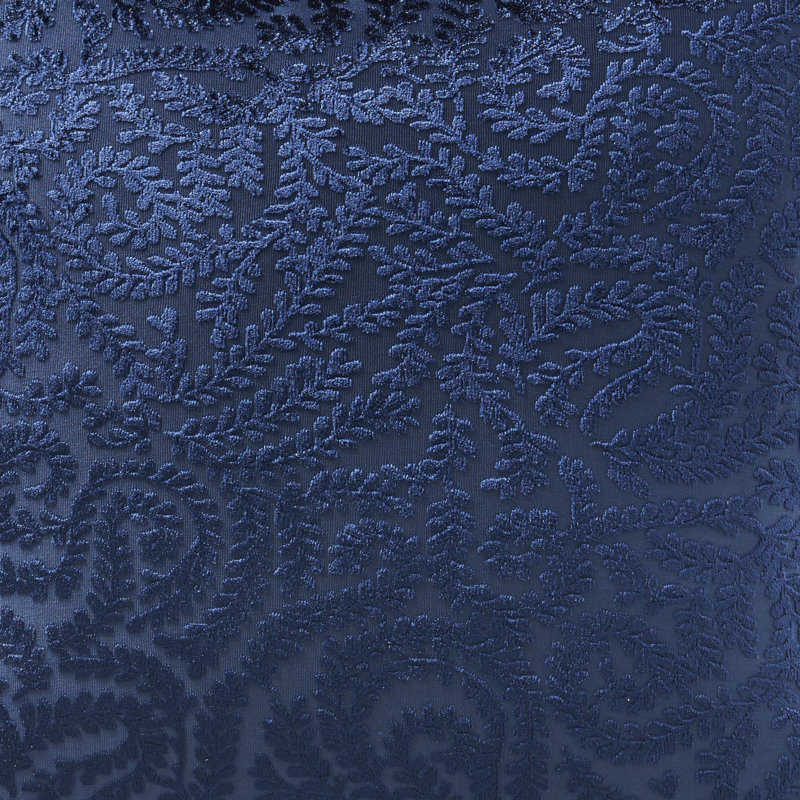 Cherryford Floral Square Cushion Cover, Navy