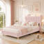 Upholstered Single (3') Velvet Bed-83071479