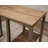 Solid Wood Top Metal Base Dining Table
