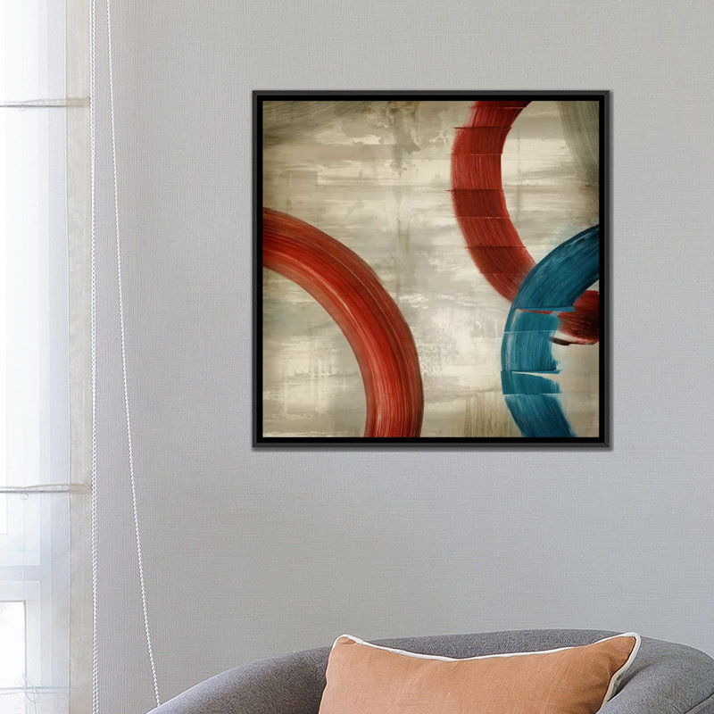 " Halcyon " by PI Studio, 18" H x 18" W x 1.5" D, Black Framed Canvas, No Mat