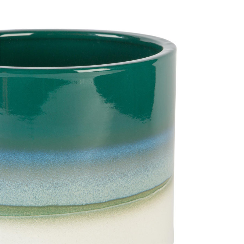 Ceramic Pot Planter, Green