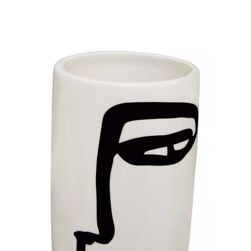 Anatilde Earthenware Table Vase, 20cm H x 10cm W x 10cm D