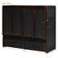 Lit escamotable double avec ports USB et grand tiroir, armoire-lit peu encombrante avec structure en bois massif, espresso-117494036-117494038