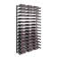 Support à vin industriel en chrome et noir mat Abbie-Marie pour 135 bouteilles - H 75 po x l 41 po-1974178268-1974028073