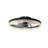 20 Inch Flush Mount LED Ceiling Fan, Black Acrylic Ring, Hidden Blades, Dimmable Light with Remote Control