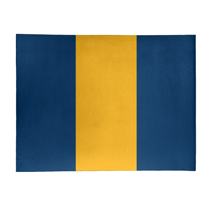 Tapis bleu/jaune, Rectangle 4 pi x 6 pi