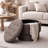 Modern Fabric Round Storage Ottoman-886572933