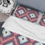Ensemble de housse de couette à motif bleu et rose-2146071210