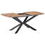 Extendable Metal Base Dining Table